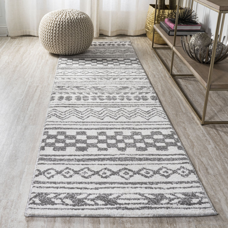Tapis gris clair / crème