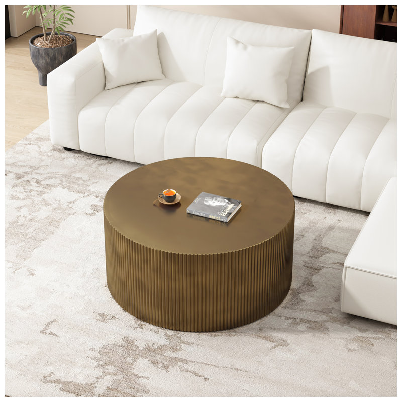 Table basse à rayures Minimalist Wave