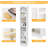 8-Tier Corner Bookshelf, Tall Narrow White Bookcase for Small Spaces, Modern Storage Shelf for Living Room, Bedroom, or Office-799759610