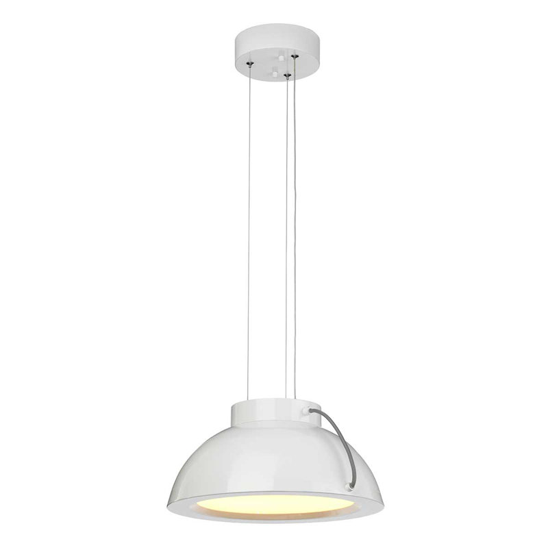 Araby 1 - Light White Painted LED Dome Pendant