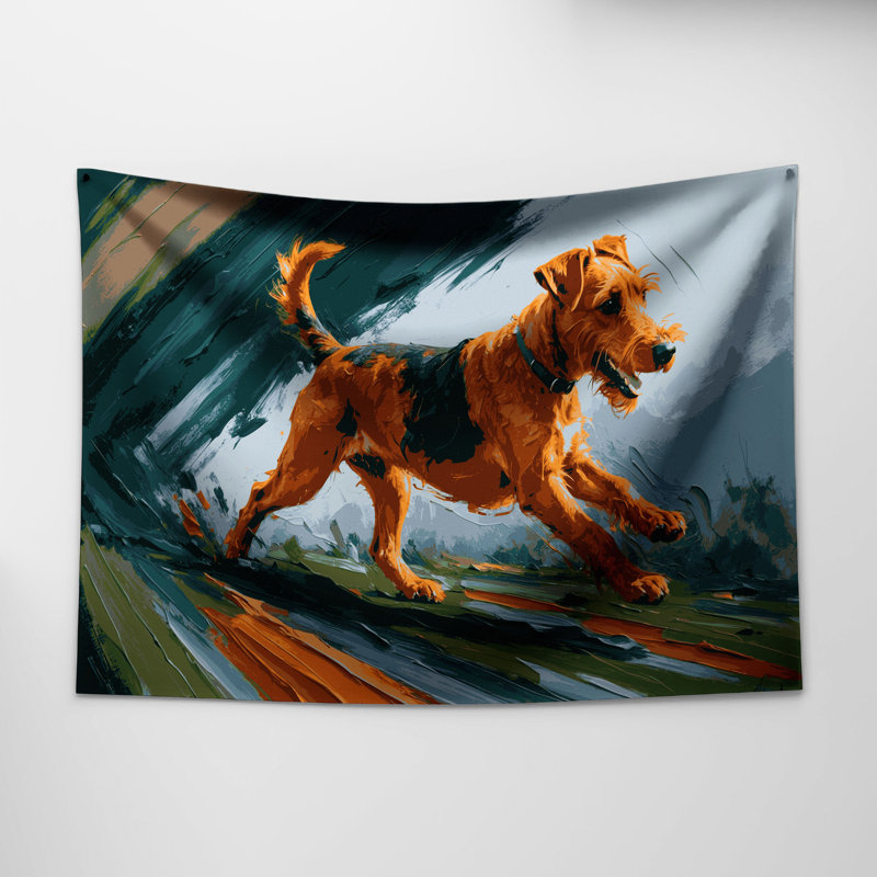 Tapisserie murale Dogs Irish Terrier, 88 po x 104 po