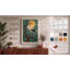 Crane Under Moon Japandi - Wrapped Canvas-1920342300-1920342302