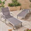 Ensemble de chaises longues en aluminium Oxton