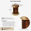 Burruss Solid Wood Accent Stool
