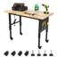 Établis de travail pour le garage, établi de garage avec roulettes, établi à hauteur réglable, table de travail avec capacité de charge de 2000 lb-1179980198