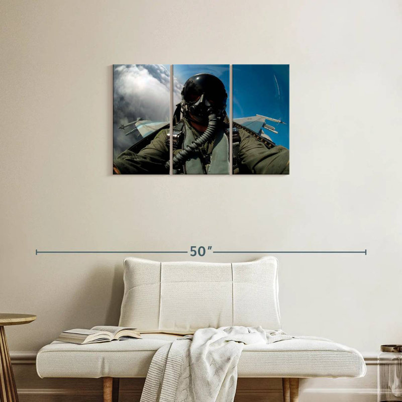 F16 Air Force Pilot, H 20 po x l 33 po
