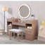 Ensemble de meuble-lavabo 1 pièce avec tabourets rembourrés Glam Style