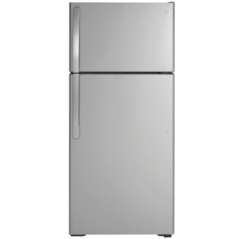 28" Energy Star Top Freezer 16.6 cu. ft. Refrigerator with Sliding Deli Drawer, Stainless Steel