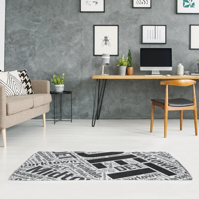 Chenille Indoor Rug, Rectangle 4' x 6'