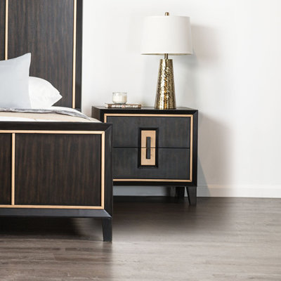 Poignée moderne en bois avec table de chevet 1pc
