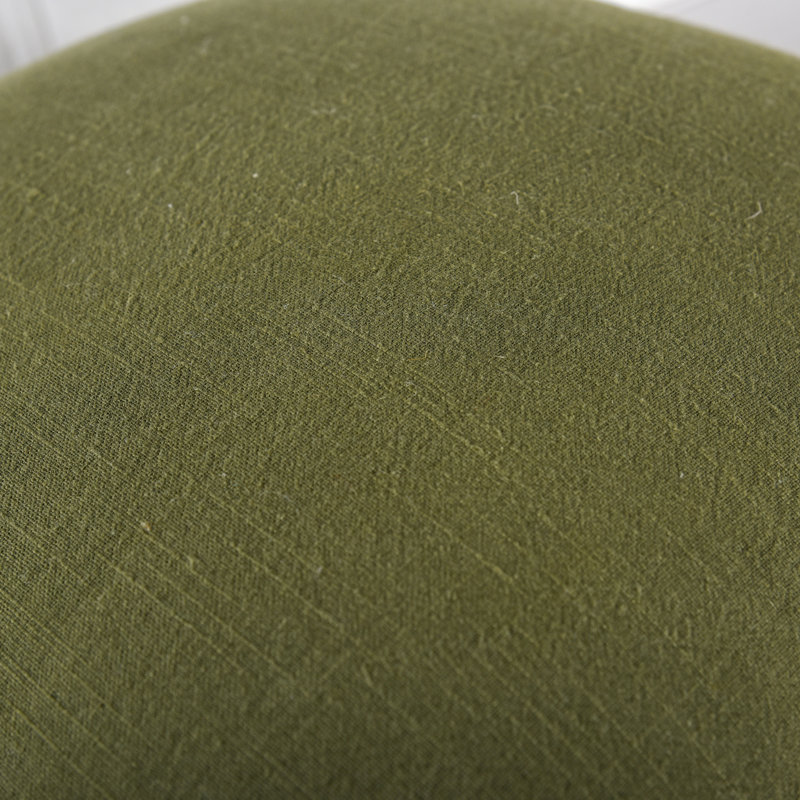 100% Cotton Down Alternative Filled Throw Pillow, Down Alternative Fill, Olive Green