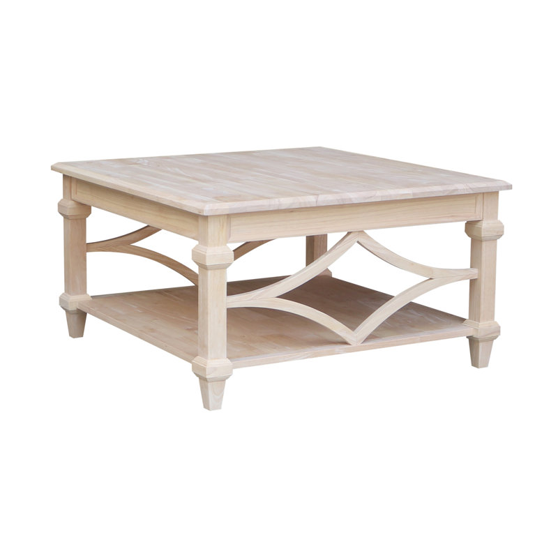 Table basse en bois massif avec rangement Arelys