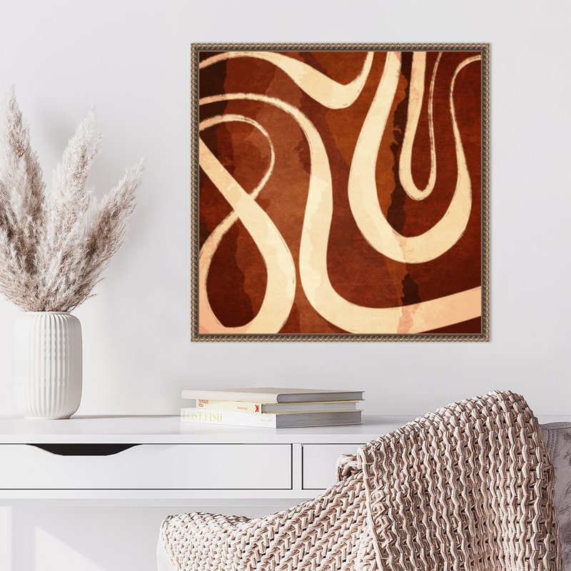 «Meandering River 1» par Emel Tunaboylu, reproduction d'art sur toile encadrée, H 22 po x l 22 po