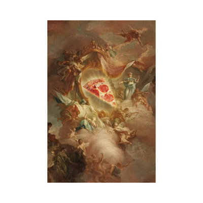 The Holy Pizza by Jonas Loose - Wrapped Canvas Print