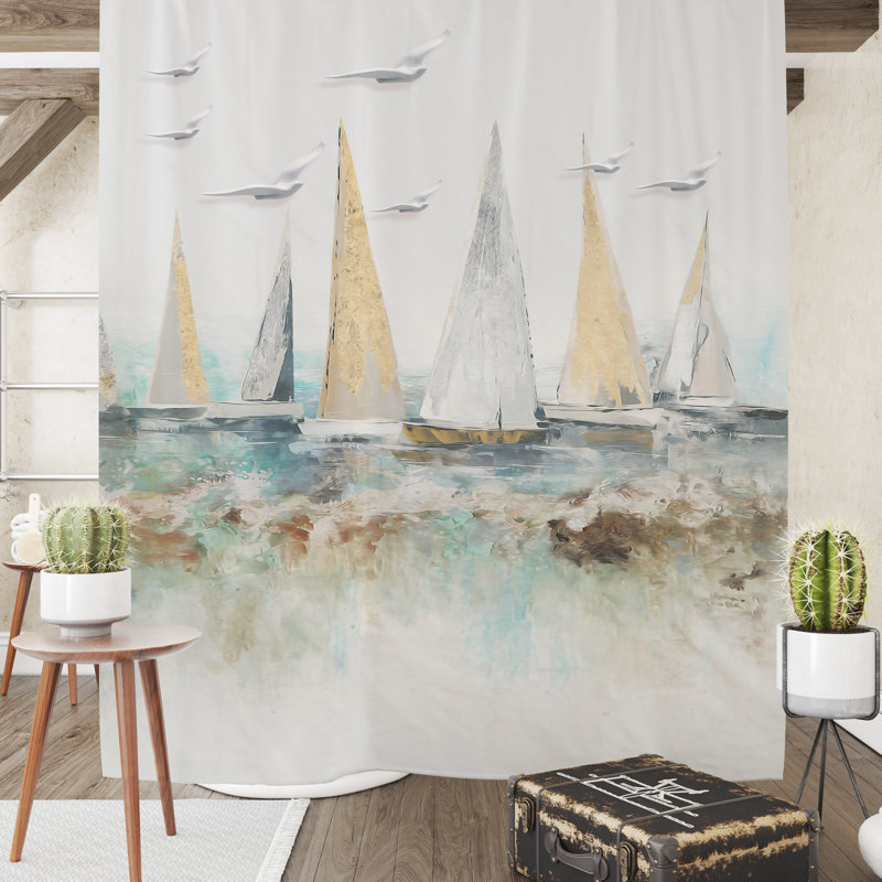 Shower Curtain, 74" H x 71" W