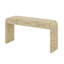 Console avec 2 grands tiroirs et poignées en métal, table d'entrée en bois-119412020