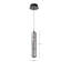 Holzer - Mini luminaire suspendu DEL 16 po - Finition noir mat - Verre fumé