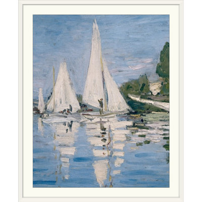 Claude " Regatta At Argenteuil. Detail Of Sailing Boats. 1872 " by Claude Monet