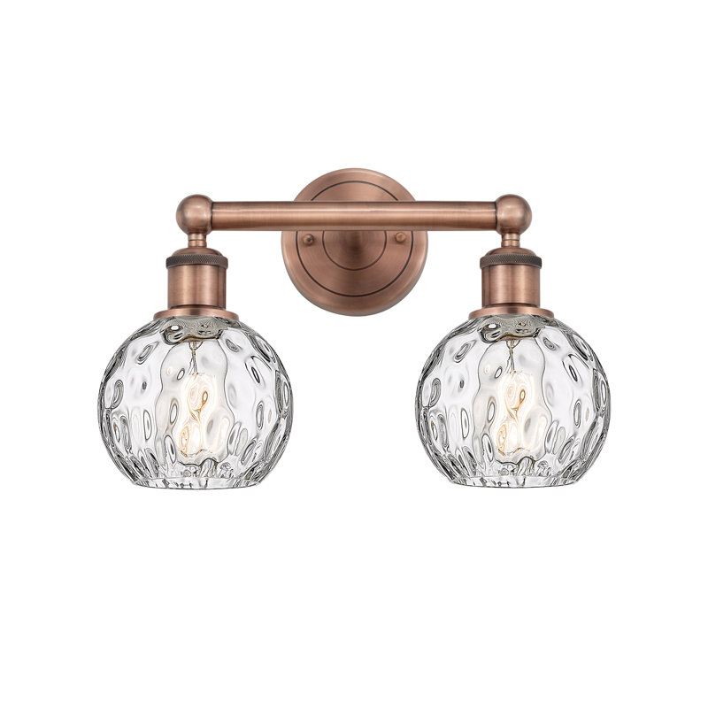 Éclairage pour meuble-lavabo de salle de bain 15 lumières Cambria, Cuivre antique