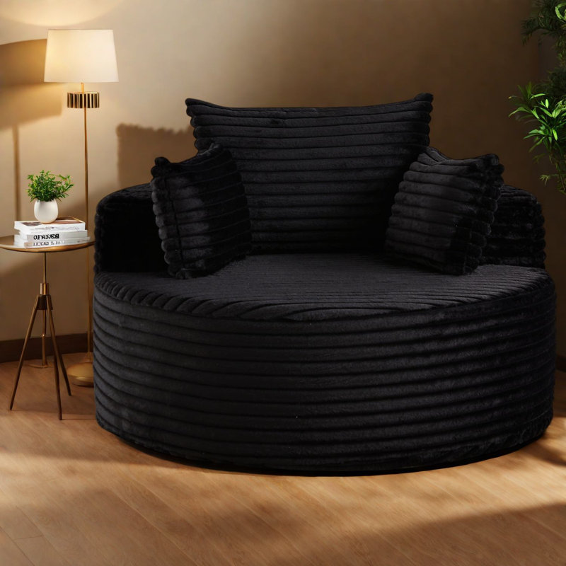 Canapés modernes en velours côtelé, fauteuil-lit moelleux pour le salon