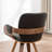 Braiden Swivel Faux Leather Dining Chair-610463322
