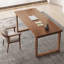 Bureau rectangulaire en bois massif noyer-109622430
