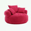 Canapé simple en chenille avec coussins-276592524