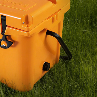 25qt Hard Cooler Insulated Portable Ice Chest With Bottle Opener, Cup Holder For Camping, Beach, Fishing, Travel