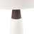 Triangular Ceramic And Wood Table Lamp