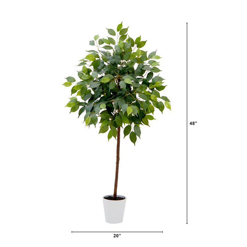 Zapata 48'' Faux Ficus Tree in Planter