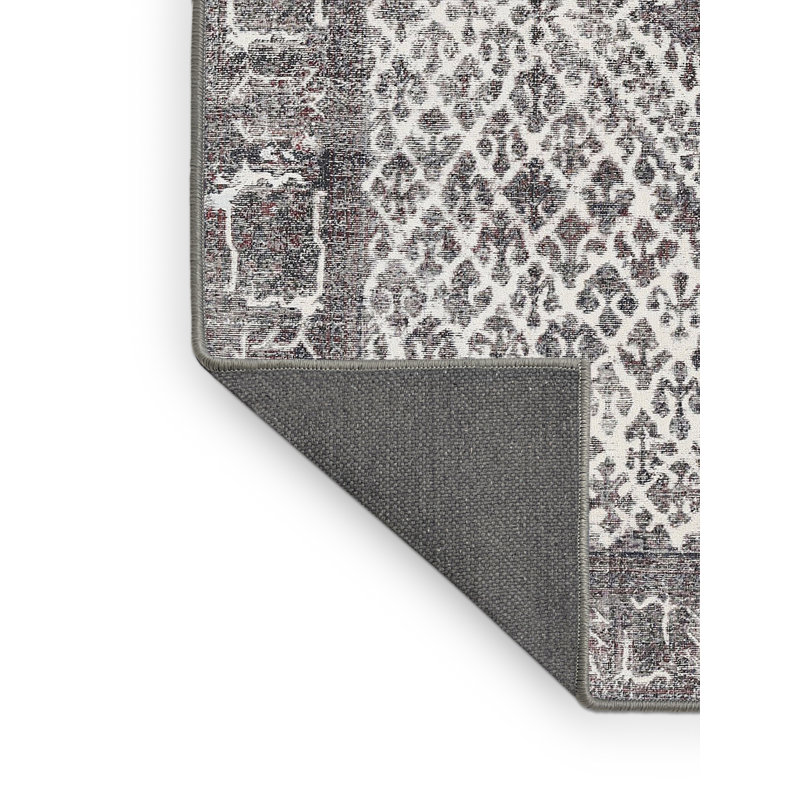Tapis beige/gris traditionnel Hardyston, Rectangle 7 pi x 9 pi