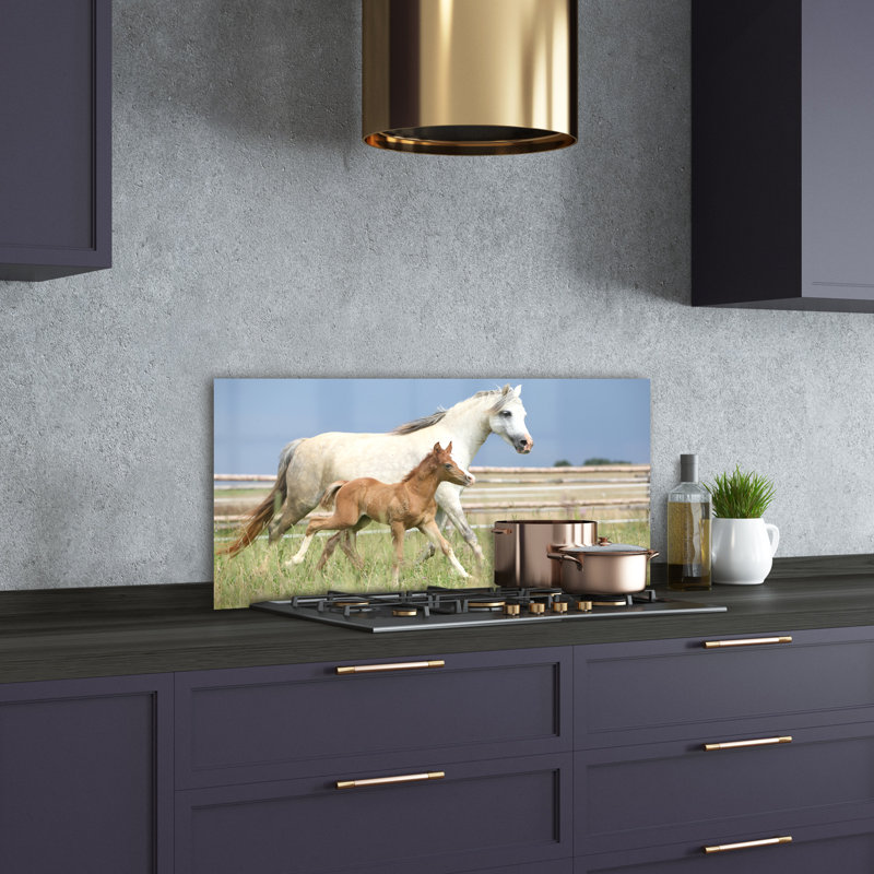 Elizabethville 50cm W x 100cm L Glass Peel and Stick Panel