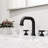 Hart Widespread 3-Hole Bathroom Faucet, 2-Handle High Arc With Round Knob Handles In Matte Black-88783409