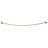 Utopia Alley Rustproof Fixed Mount Single Curved Shower Rod, Aluminum, adjustable from 45" to 72" Wide-102672045