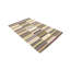 Tapis moderne touffeté à la main rectangulaire à rayures multicolores 5 pi x 8 pi Malenda