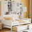 Twin Size Wooden Daybed With 2 Drawers, And All-In-One Cabinet And Shelf-365951788-365951789