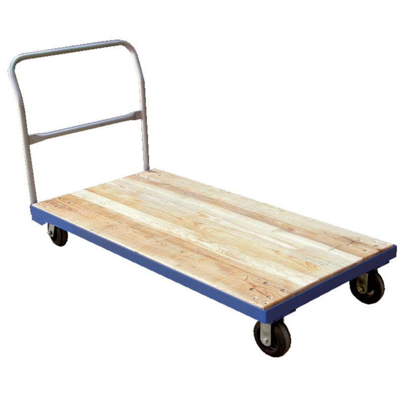 Camion plateforme en bois franc, H 38,38 po x l 31,38 po x P 65,88 po