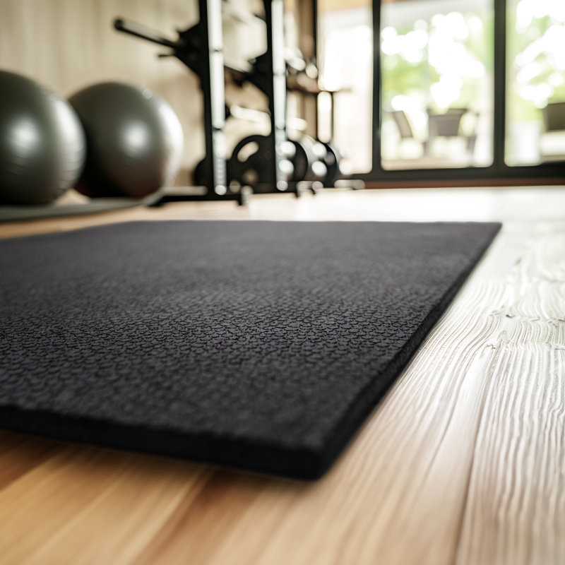 Black Heavy Duty Non-Skid Rubber Utility Mat 3' x 4'