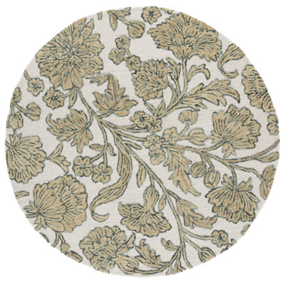 Jardin 333 Hand Tufted 80% Wool; 20% Cotton Floral Rug