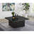 Square Engineered Wood Cocktail Coffee Table, Black