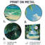 «Coastal Tropical Palms In Mexico - Palm Trees», reproduction d'art en métal-1166462817
