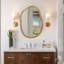 Miroir mural irrégulier décoratif, miroir asymétrique pour la décoration murale, miroirs d'appoint ondulés pour le salon, la salle de bain, le vestibule, miroir à forme irrégulière abstraite, 32 po x 22 po