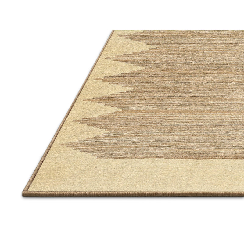 Tapis contemporaine kaki area, Rectangle 5 pi x 7 pi