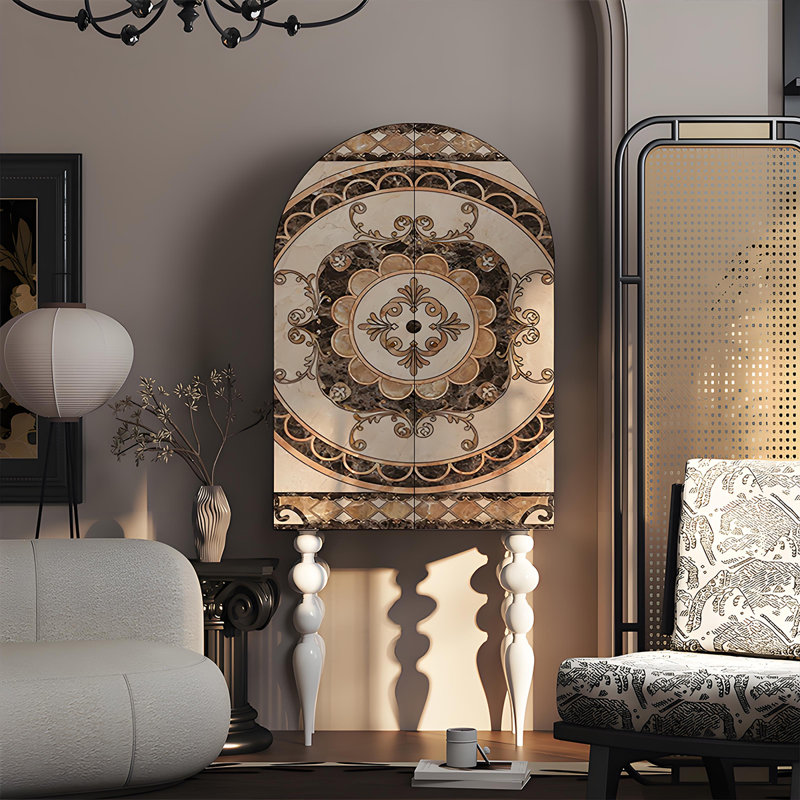 Armoire de rangement en bois massif de style américain, Ivoire blanc
