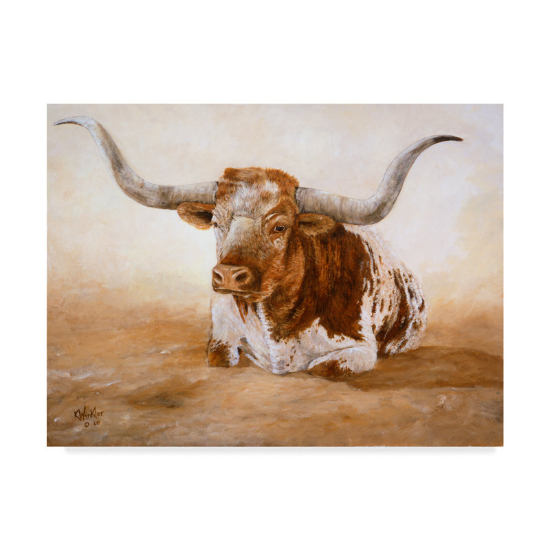 « easy rider cows », reproduction de peinture à l’acrylique, H 35 po x l 47 po x P 2 po, Toile tendue