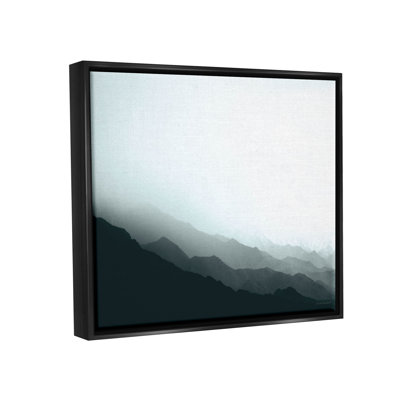 Misty Mountain Range Slopes Landscape by Laura Marshall - Photograph on Canvas