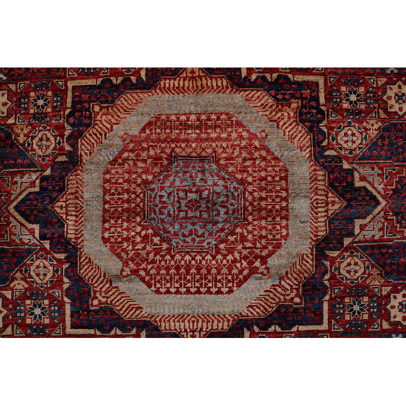 Aryana Wool Oriental Area Rug in Red