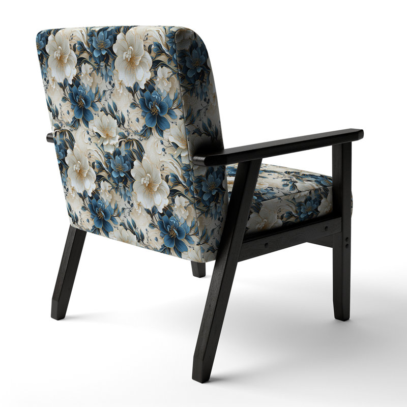 Chaise avec accoudoirs rembourrée Oriental Elegance