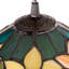 10"W Evelina Traditional Yellow Sunflowers Stained Glass Dome Shade Pendant