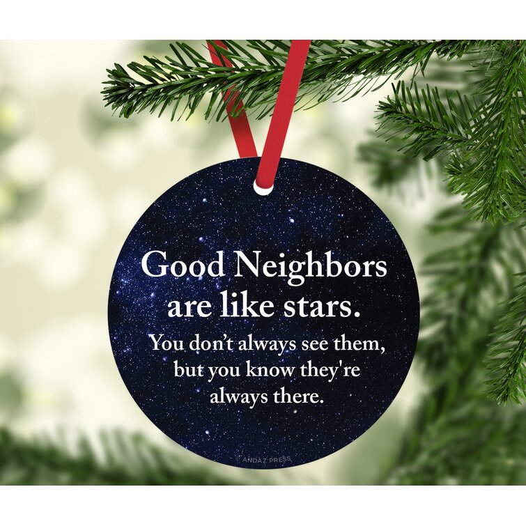 Personalized Neighbor Christmas Ornament Best Neighbors Ever 